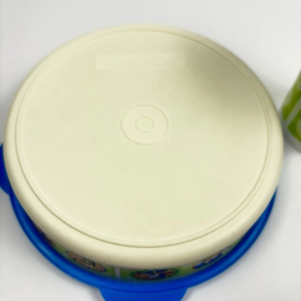 Tupperware Mickey Mouse & Friends Cereal Bowl and Beverage Cup Both‎ With Lids